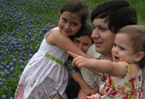 Bryan and his daughters